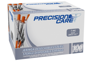 Jeringa de 1mL Aguja 30G x 1/2"